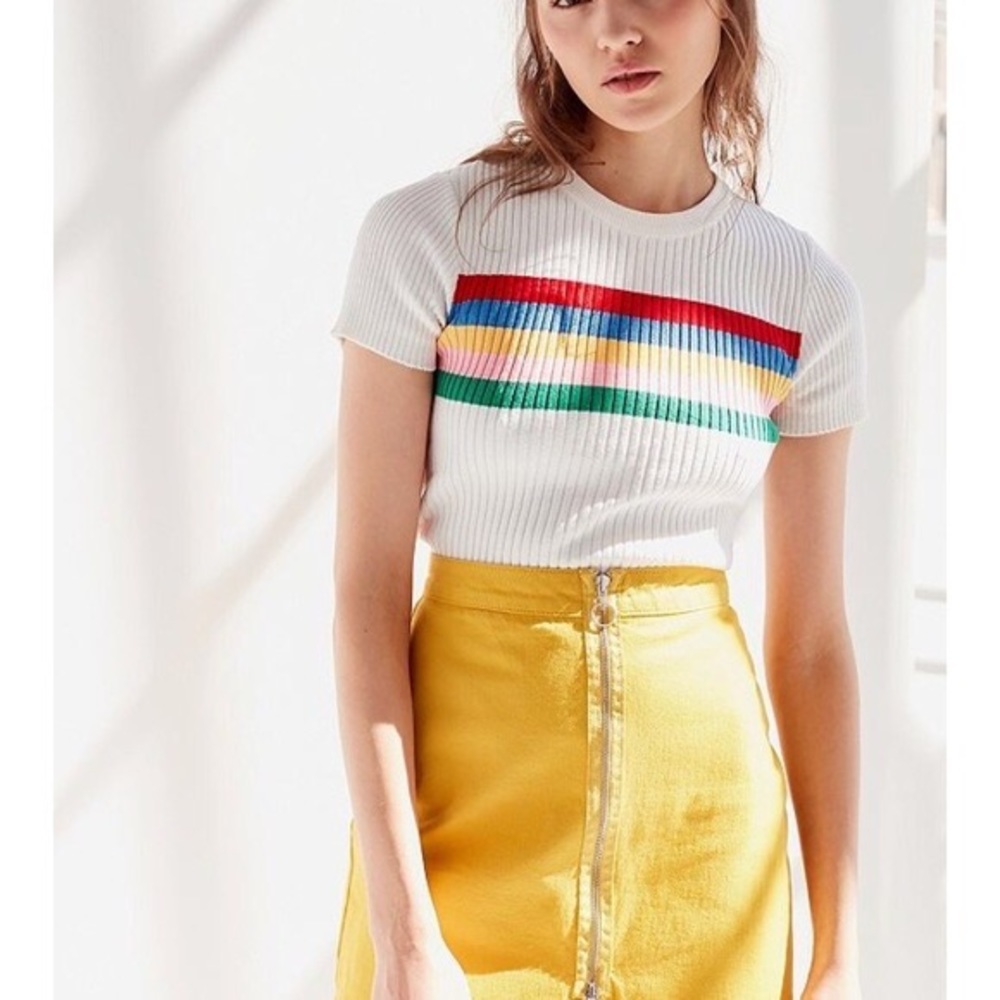 UO Lizzie Striped Sweater Tee, New